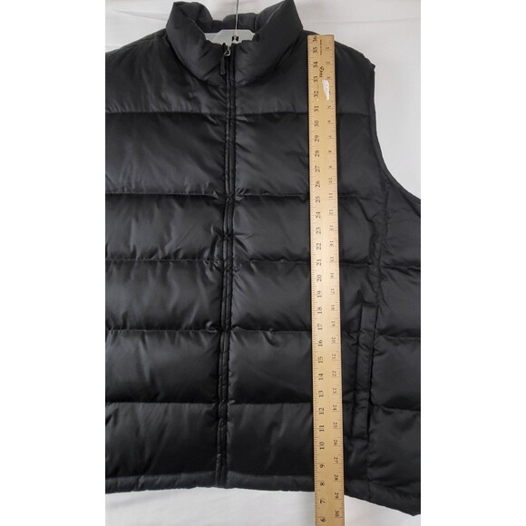 EDDIE BAUER MEN’S BLACK GOOSE DOWN VEST XXXL ZIP CLOSE & ZIP PKTS EUC - Picture 7 of 7